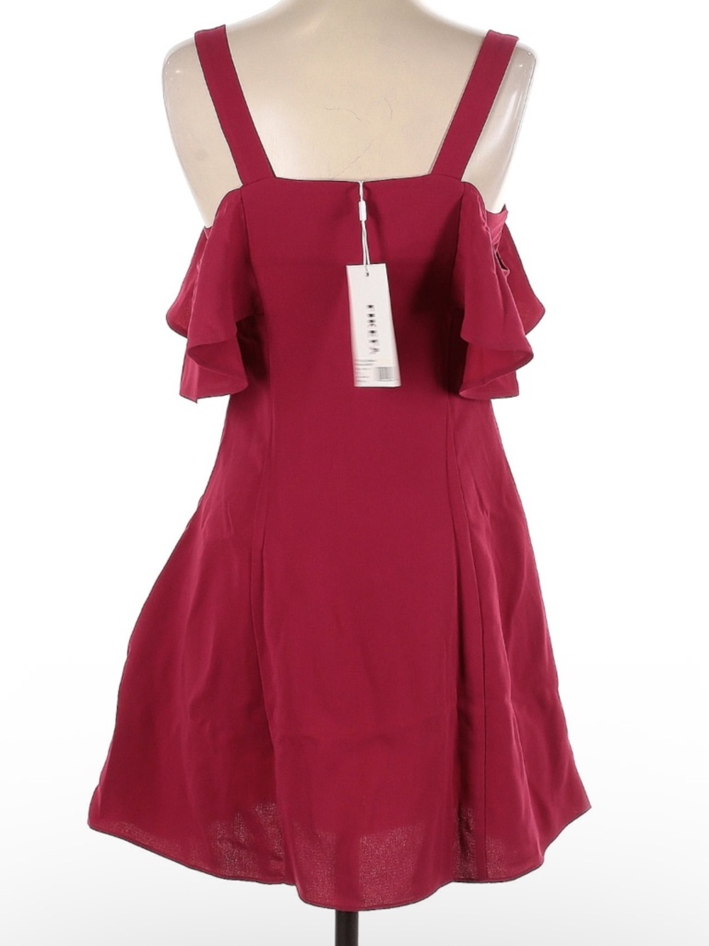 Likely Bellamy Dress Red Off Shoulder Fit Flare Mini Dress Size 2 NWT - Picture 3 of 5